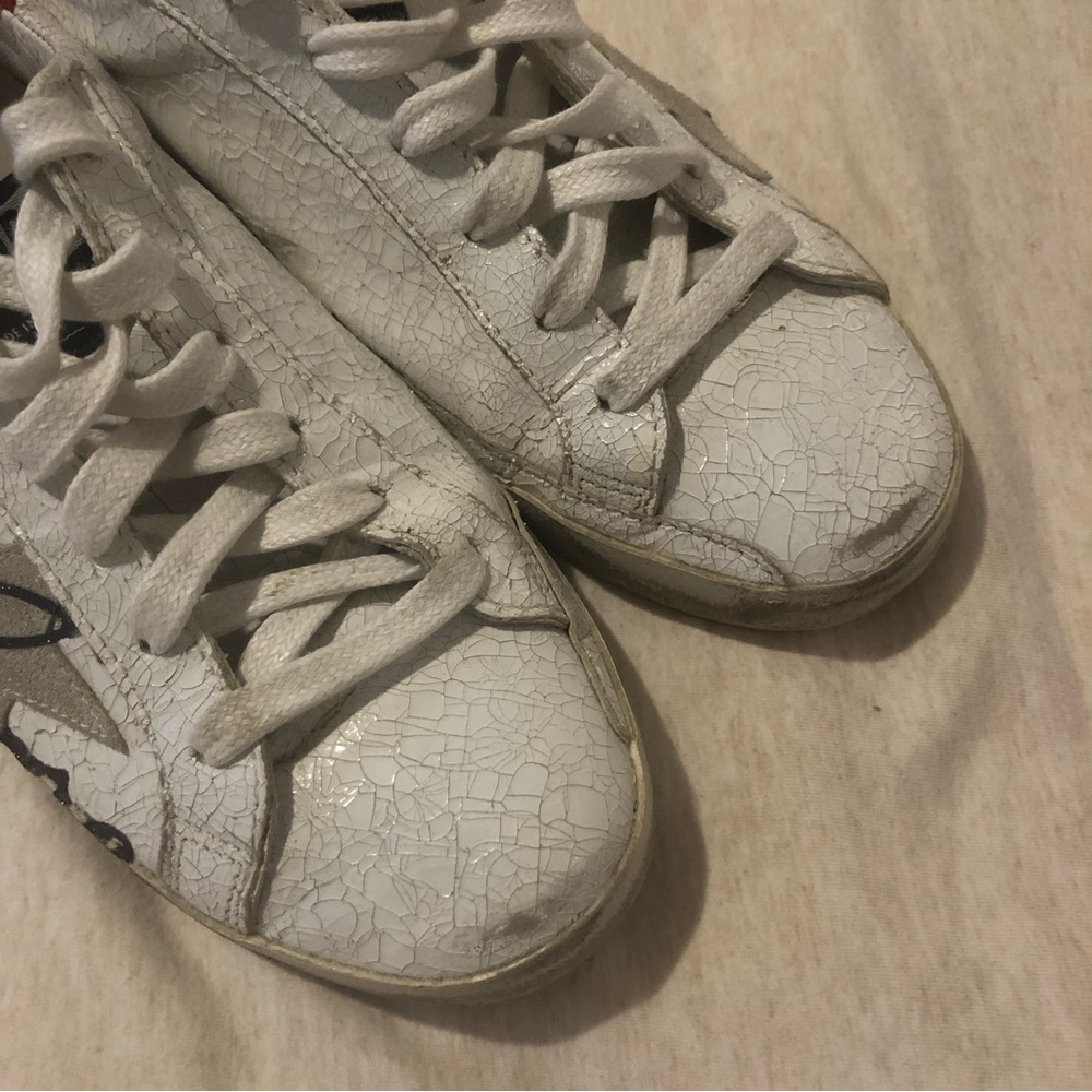 Golden Goose superstar cracked leather sneakers, EUC - Picture 2 of 10